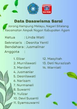 Data Dasawisma Sarai