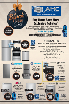 AHC APPLIANCE -BLACK FRIDAY