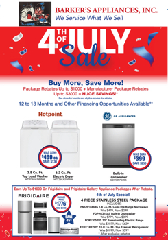 Barkers Appliances- 4th of July Mailer