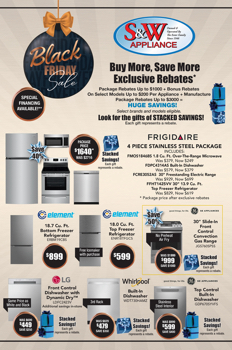 S&W APPLIANCE -BLACK FRIDAY