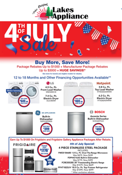 The Original Lakes Appliance- 4th of July Mailer