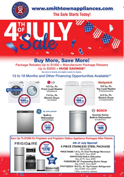 Smithtown Appliance -4th of July Mailer