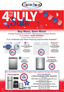 Beach Sales- 4th of July Mailer