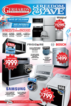 Gerhard's Appliances -4th of July Mailer