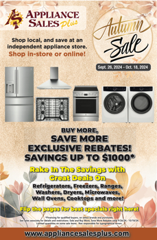 Appliance Sales Plus 2024 Autumn Sale