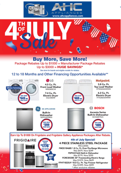 AHC Appliances- 4th of July Mailer