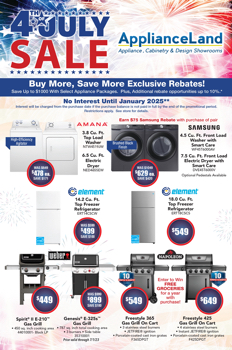 APPLIANCELAND 4TH OF JULY SALE