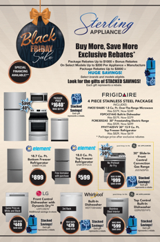 STERLING APPLIANCE -BLACK FRIDAY