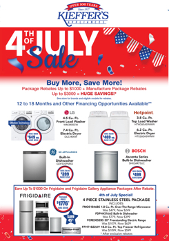 Keiffer's Appliances -4th of July Mailer