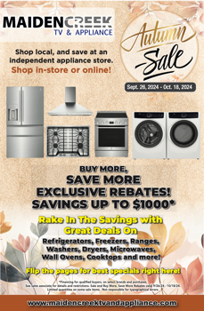 Maidencreek TV & Appliance 2024 Autumn Sale Flip