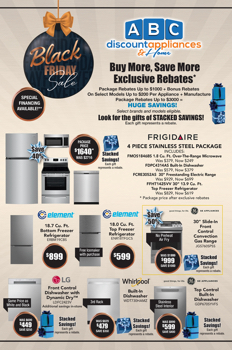 ABC DISCOUNT APPLIANCE -BLACK FRIDAY