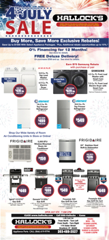 Hallock's 4th of July Sale