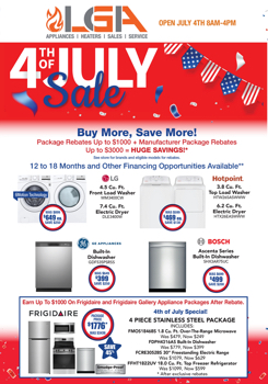 LGA Appliance- 4th of July Mailer