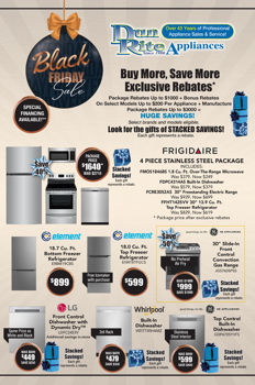 DUNRITE APPLIANCES -BLACK FRIDAY