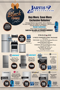 JARVIS APPLIANCE -BLACK FRIDAY