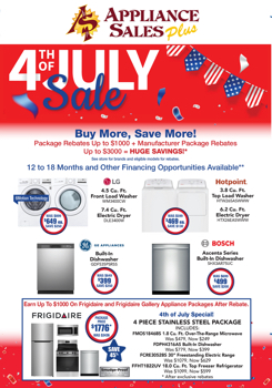 Appliances Sales Plus- 4th of July Mailer