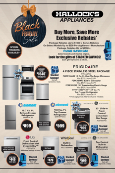 HALLOCK'S APPLIANCES -BLACK FRIDAY