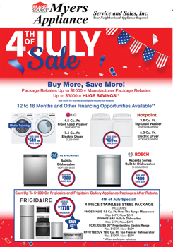 Meyers Appliance- 4th of July Mailer