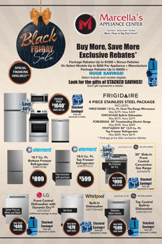 MARCELLA'S APPLIANCE -BLACK FRIDAY