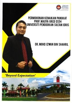 Buku Permohonan Kenaikan pangkat Prof Madya Gred DS54-Dr Mohd Izwan Shahril