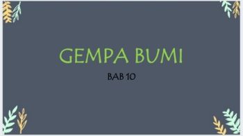 PLBJ BAB 10 - GEMPA BUMI