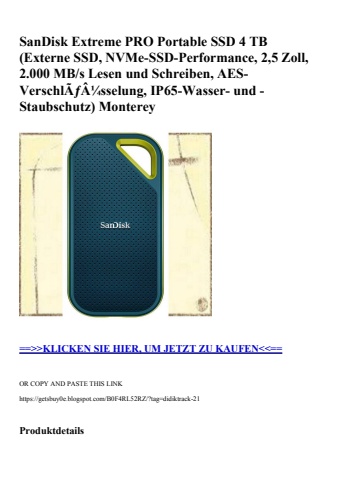 8899 sandisk extreme pro portable ssd 4 tb  externe ssd  nvme-ssd-performance  2 5 zoll  2