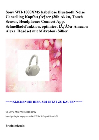 4951 sony wh-1000xm5 kabellose bluetooth noise cancelling kopfhãƒâ¶rer  30h akku  touch sensor  headphon