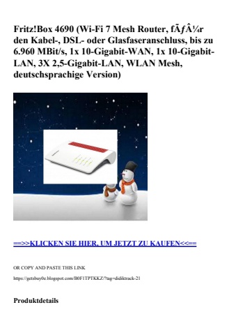 5868 fritz box 4690  wi-fi 7 mesh router  fãƒâ¼r den kabel-  dsl- oder glasfaseranschluss  bis zu 6