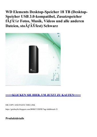 9137 wd elements desktop-speicher 18 tb  desktop-speicher usb 3