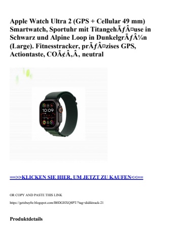 7576 apple watch ultra 2  gps   cellular 49 mm  smartwatch  sportuhr mit titangehãƒâ¤use in schwarz und