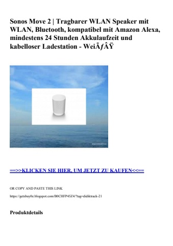 3756 sonos move 2   tragbarer wlan speaker mit wlan  bluetooth  kompatibel mit amazon alexa  mindestens
