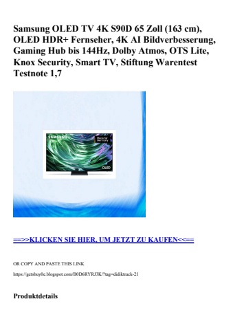 1362 samsung oled tv 4k s90d 65 zoll  163 cm   oled hdr  fernseher  4k ai bildverbesserung  gaming hub b