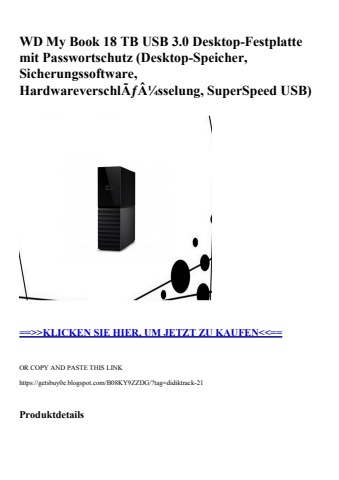 3431 wd my book 18 tb usb 3