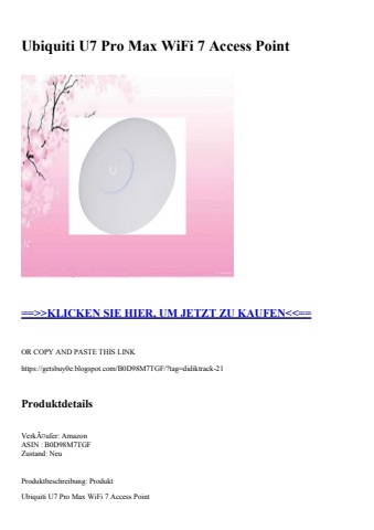 2067 ubiquiti u7 pro max wifi 7 access point