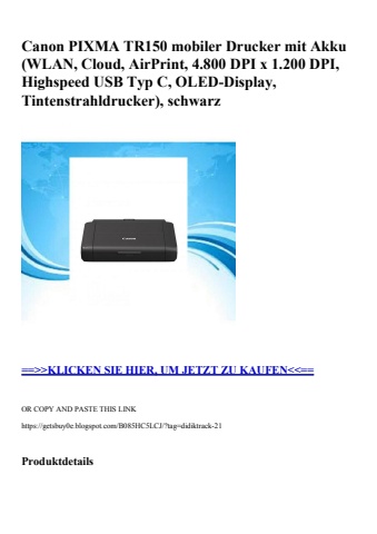 9332 canon pixma tr150 mobiler drucker mit akku  wlan  cloud  airprint  4