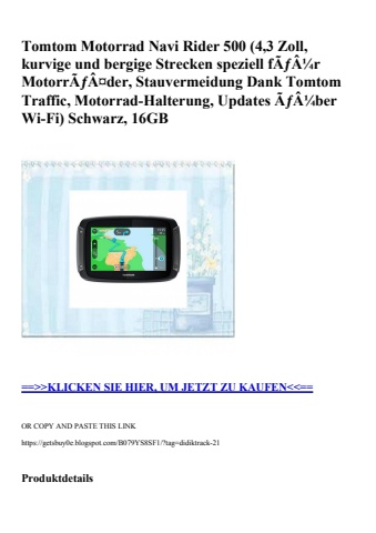 3028 tomtom motorrad navi rider 500  4 3 zoll  kurvige und bergige strecken speziell fãƒâ¼r motorrãƒâ¤de