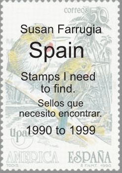 My Missing Sapin stamps1990 - 1999