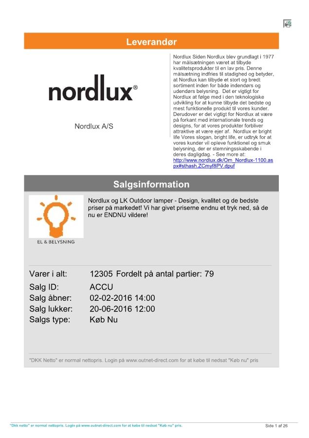 Nordlux - Outdoor lamper