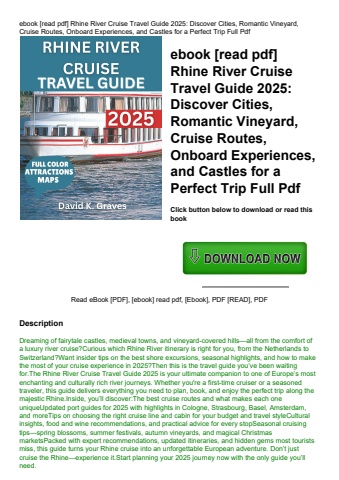 ebook [read pdf] rhine river cruise travel guide 2025 discover cities  romantic vineyard  cruise rou