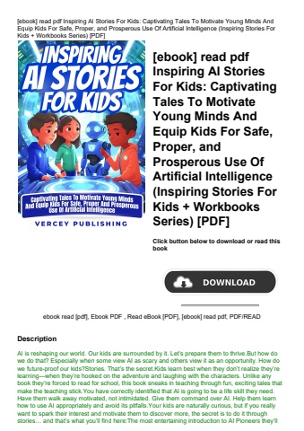 [ebook] read pdf inspiring ai stories for kids captivating tales to motivate young minds and equip k