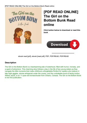 [pdf read online] the girl on the bottom bunk read online