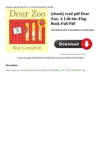 [ebook] read pdf dear zoo a lift-the-flap book full pdf
