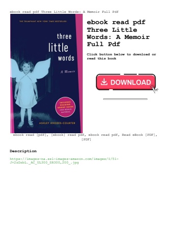 ebook read pdf three little words a memoir full pdf