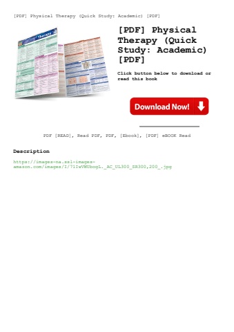 [pdf] physical therapy (quick study academic) [pdf]