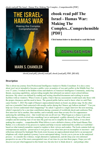 ebook read pdf the israel - hamas war making the complex