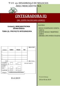 Proyecto de integradora