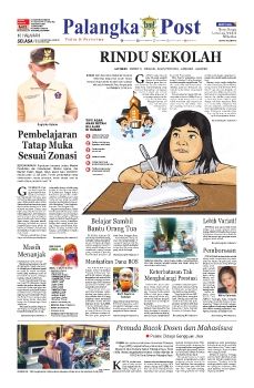 SKH Palangka Post Edisi 11 Agustus 2020