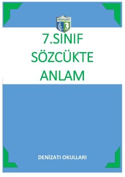 Türkçe 7.Sınıf Sözcükte Anlam Z Kitap_Neat