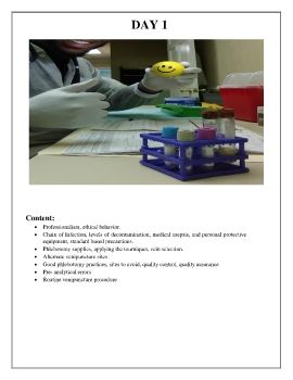 5 Day Phlebotomy Training Day 1