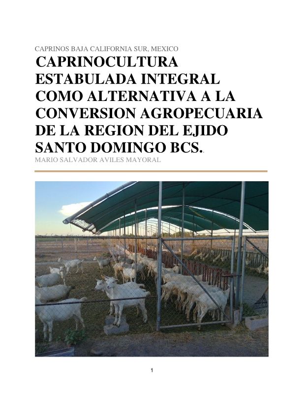 RECONVERSION AGROPECUARIA EJIDO SANTO DOMINGO